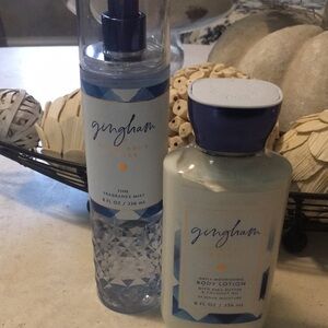 Gingham Fragrance Mist and Body Lotion Set Bath and Body Works